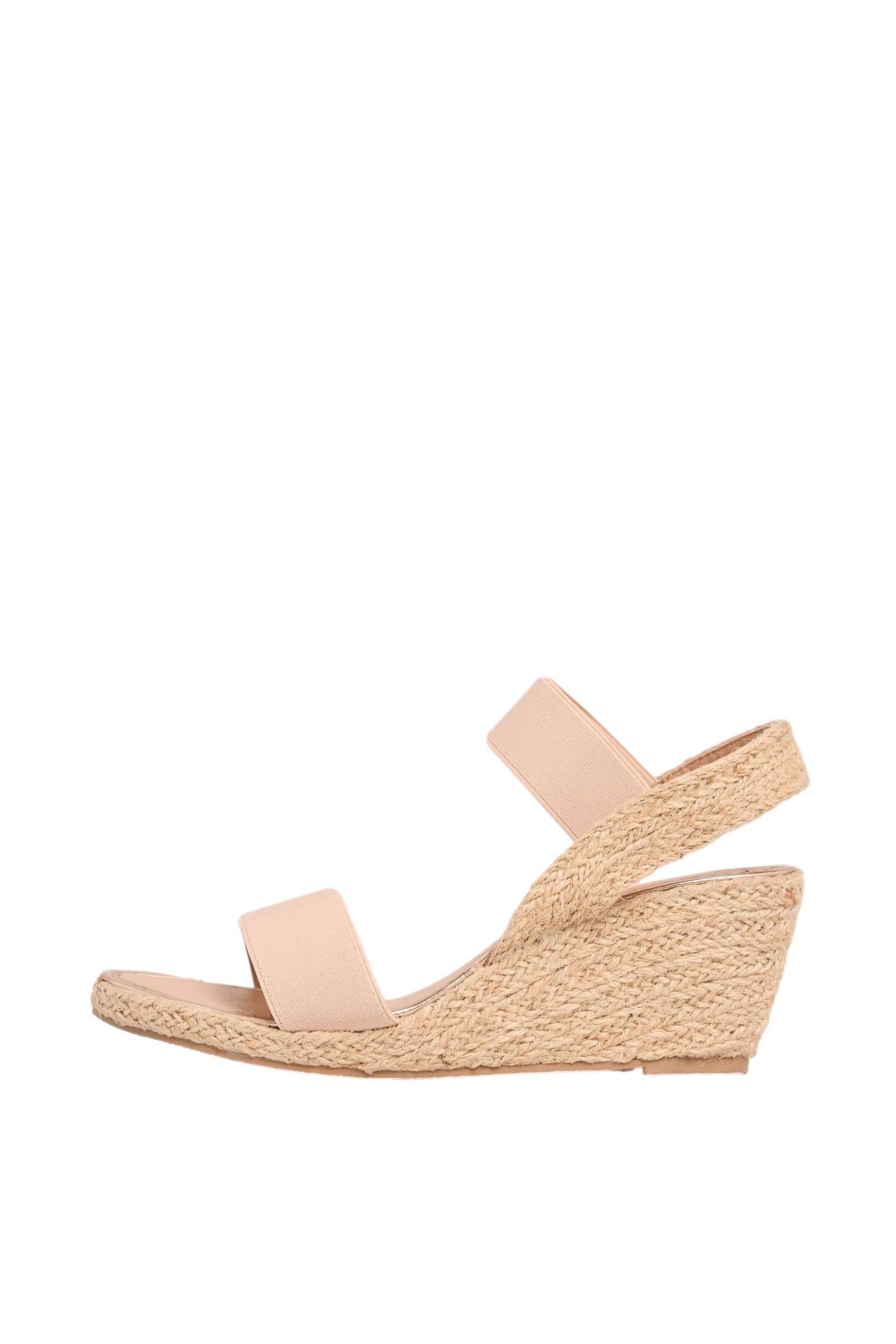 Lipsy Elastische Espadrille-Sandalen, weit Keilsandalette