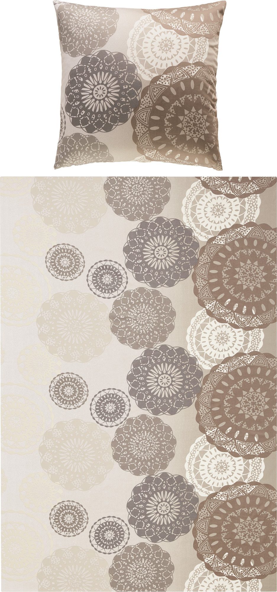 Erwin Müller Bettwäsche Bettwäsche, Mako-Satin, Kreise