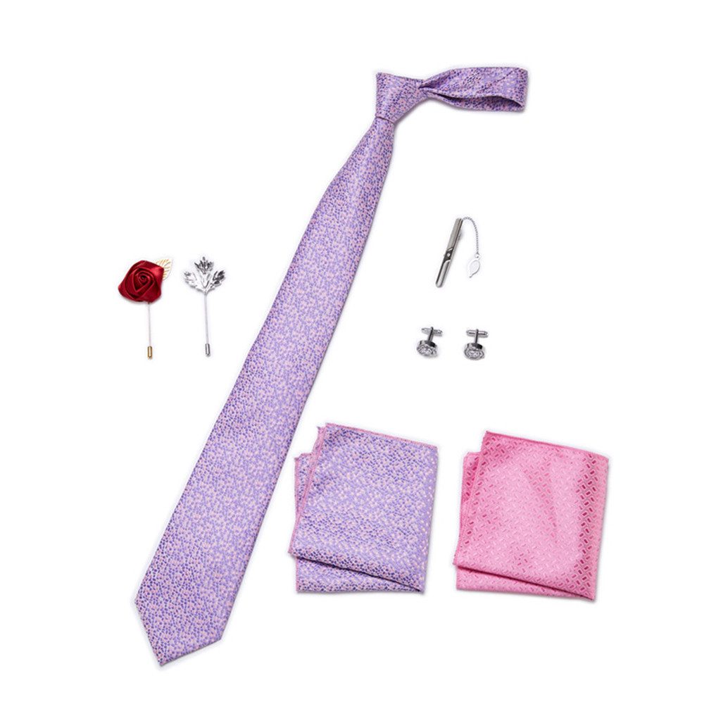 RWEUOQ Krawatte Krawatte mit Einstecktuch Set günstig online kaufen