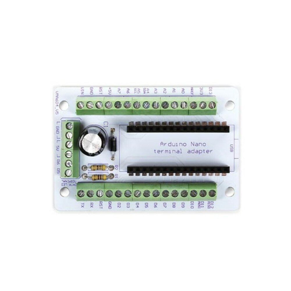 Whadda Lerntablet Mit dem TERMINAL ADAPTER FÜR ARDUINO® NANO können Sie auf alle Kontakt, (1-tlg)