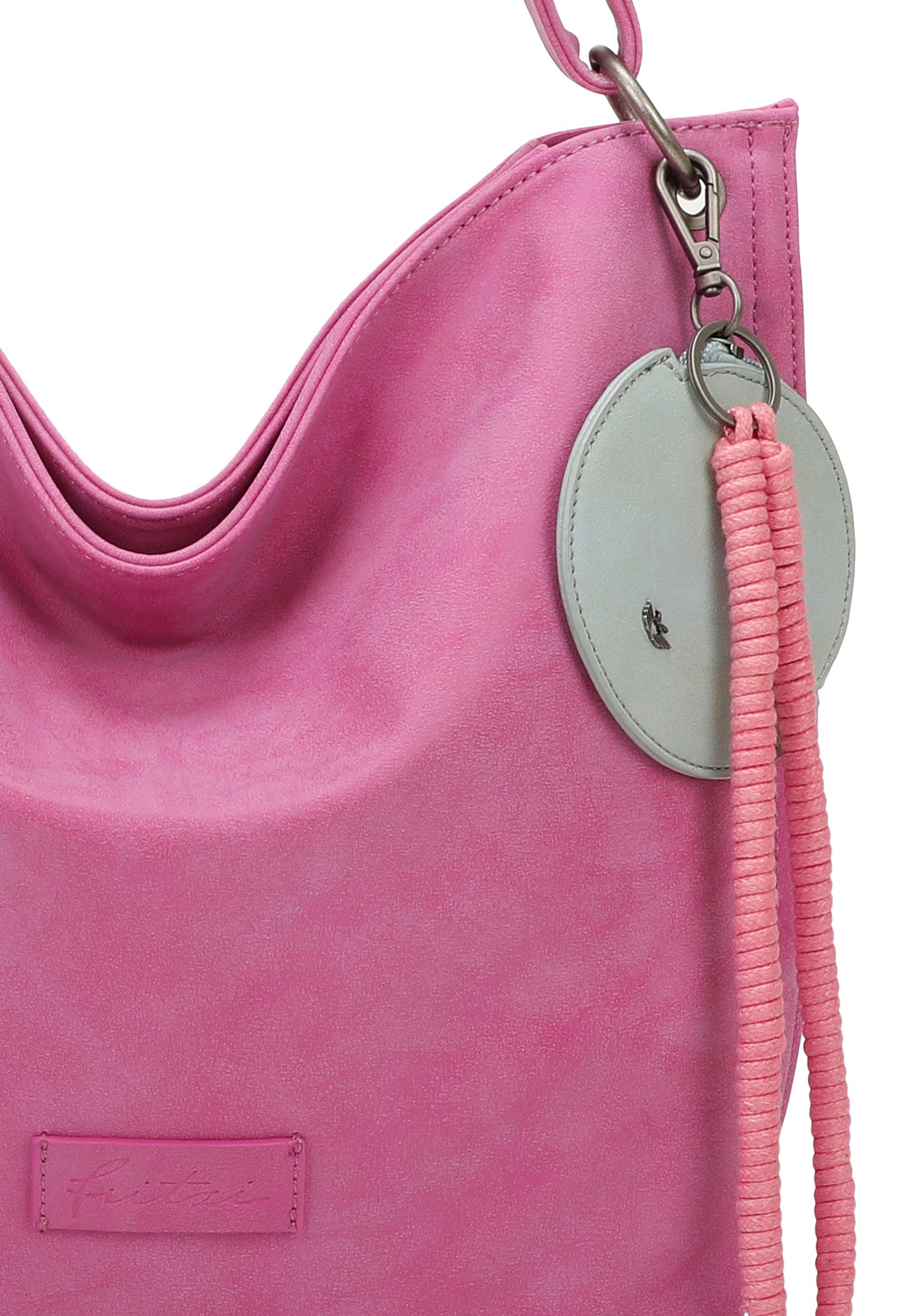 Fritzi aus Preußen Schultertasche Fritzi01N, mit abnehmbarer Schlüsselschlange und Taschenanhänger