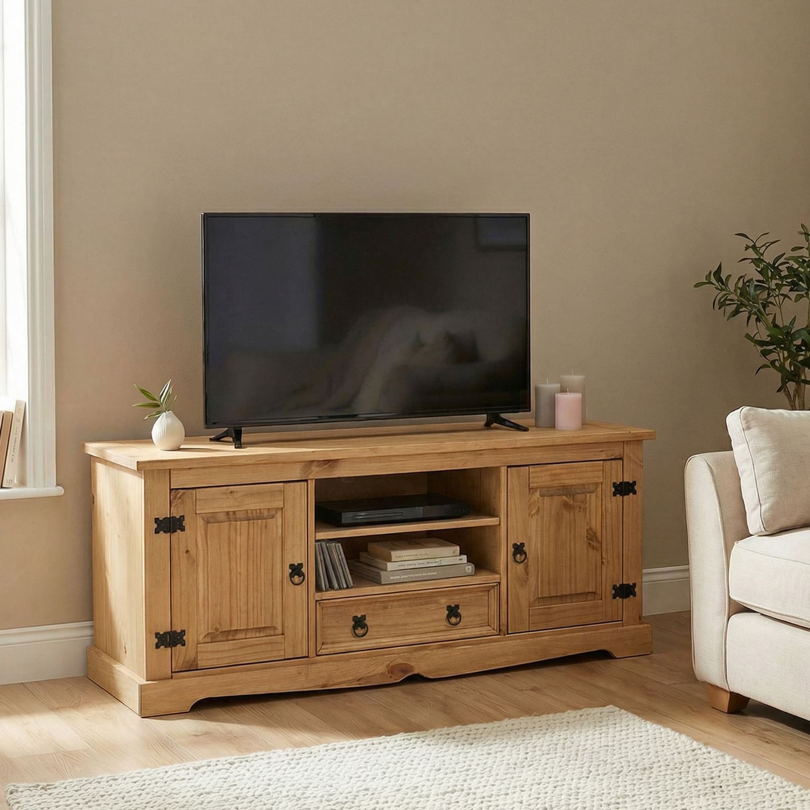 IDIMEX Lowboard TEQUILA, Lowboard TV-Board Fernsehtisch Kiefer 2