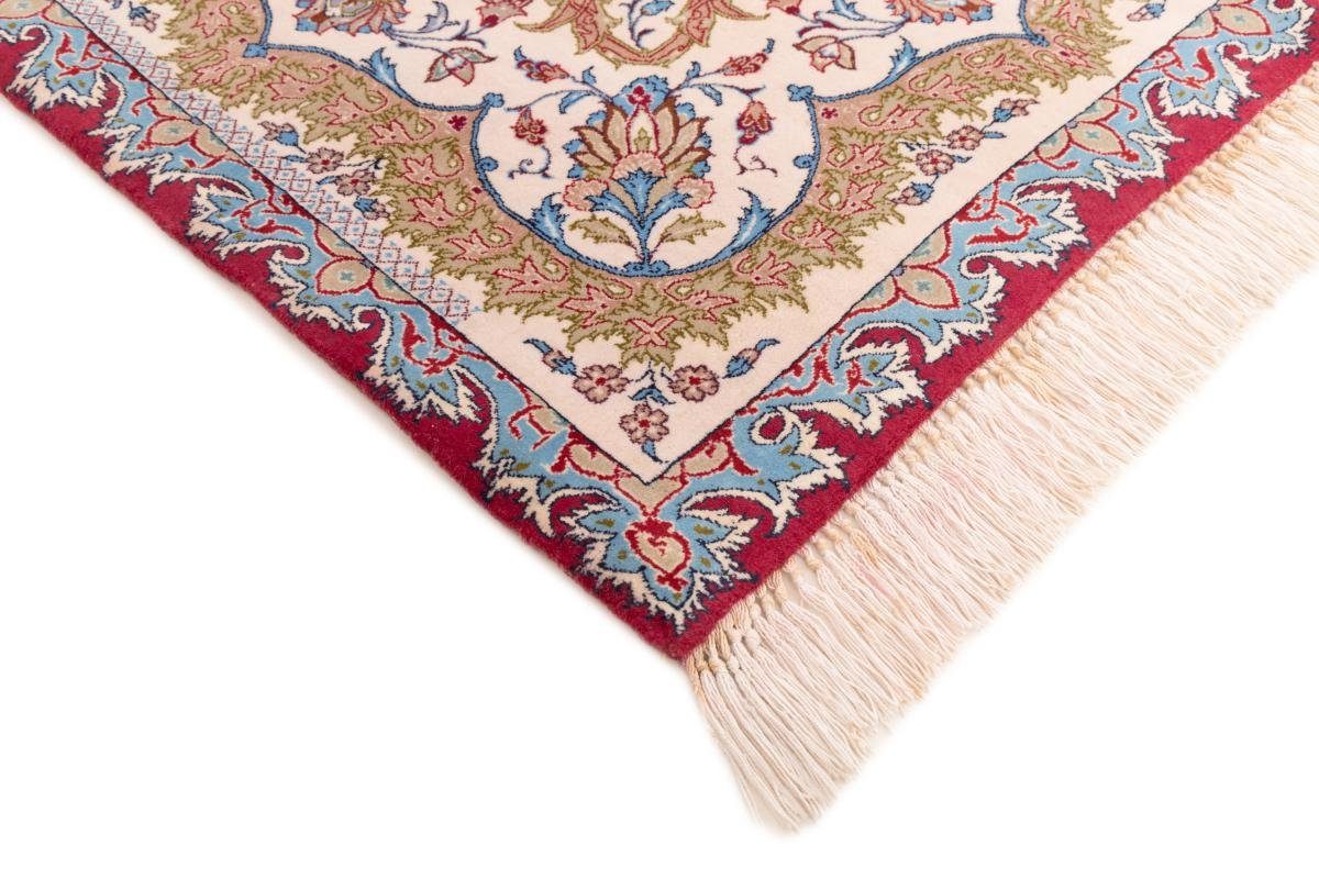 Trading, Höhe: 6 Orientteppich Isfahan Handgeknüpfter mm rechteckig, 147x231 Nain Seidenkette Orientteppich,