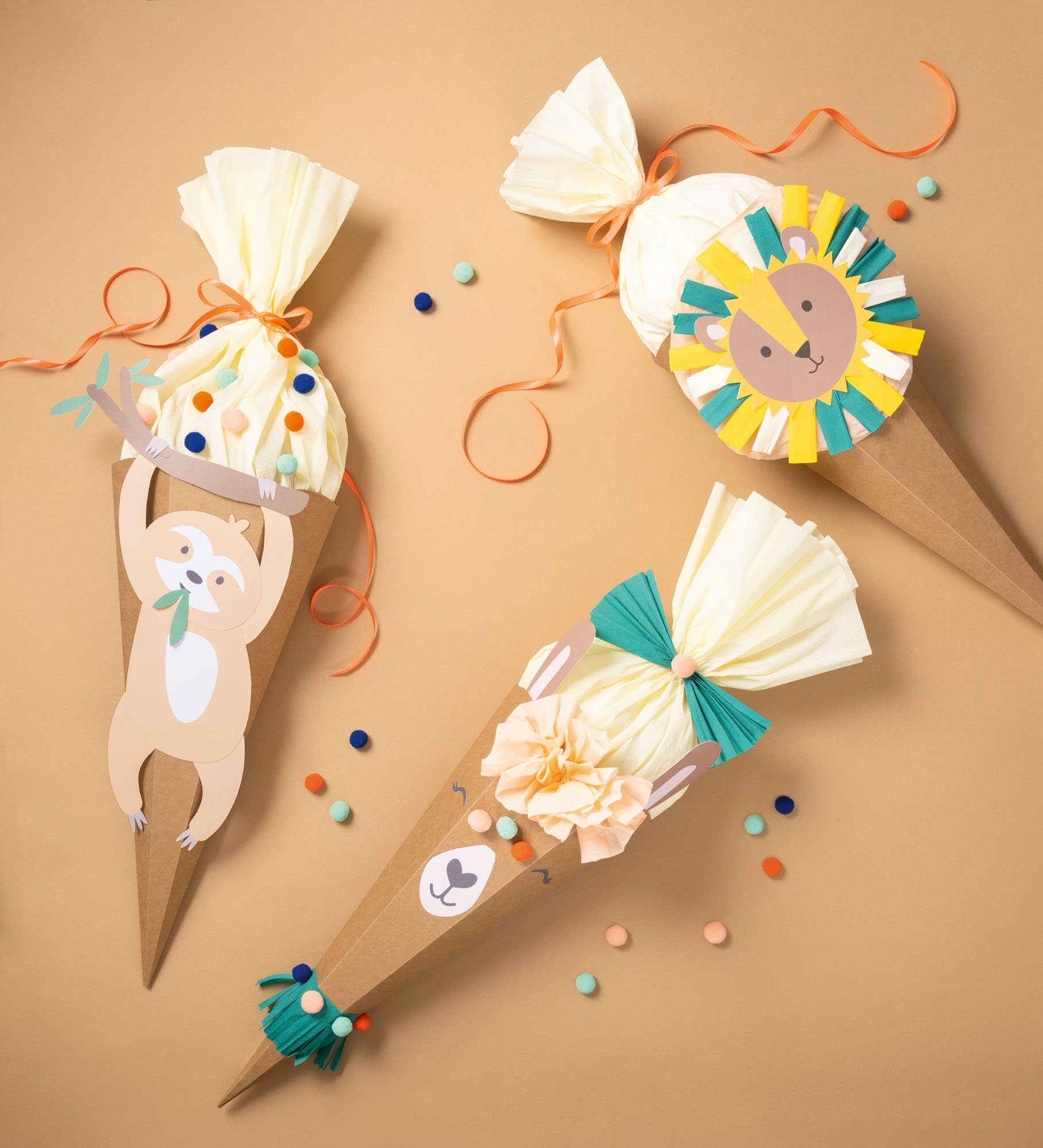 Folia Schultüte folia Школьные ранцы-Bastelset SAFARI SCHOOL