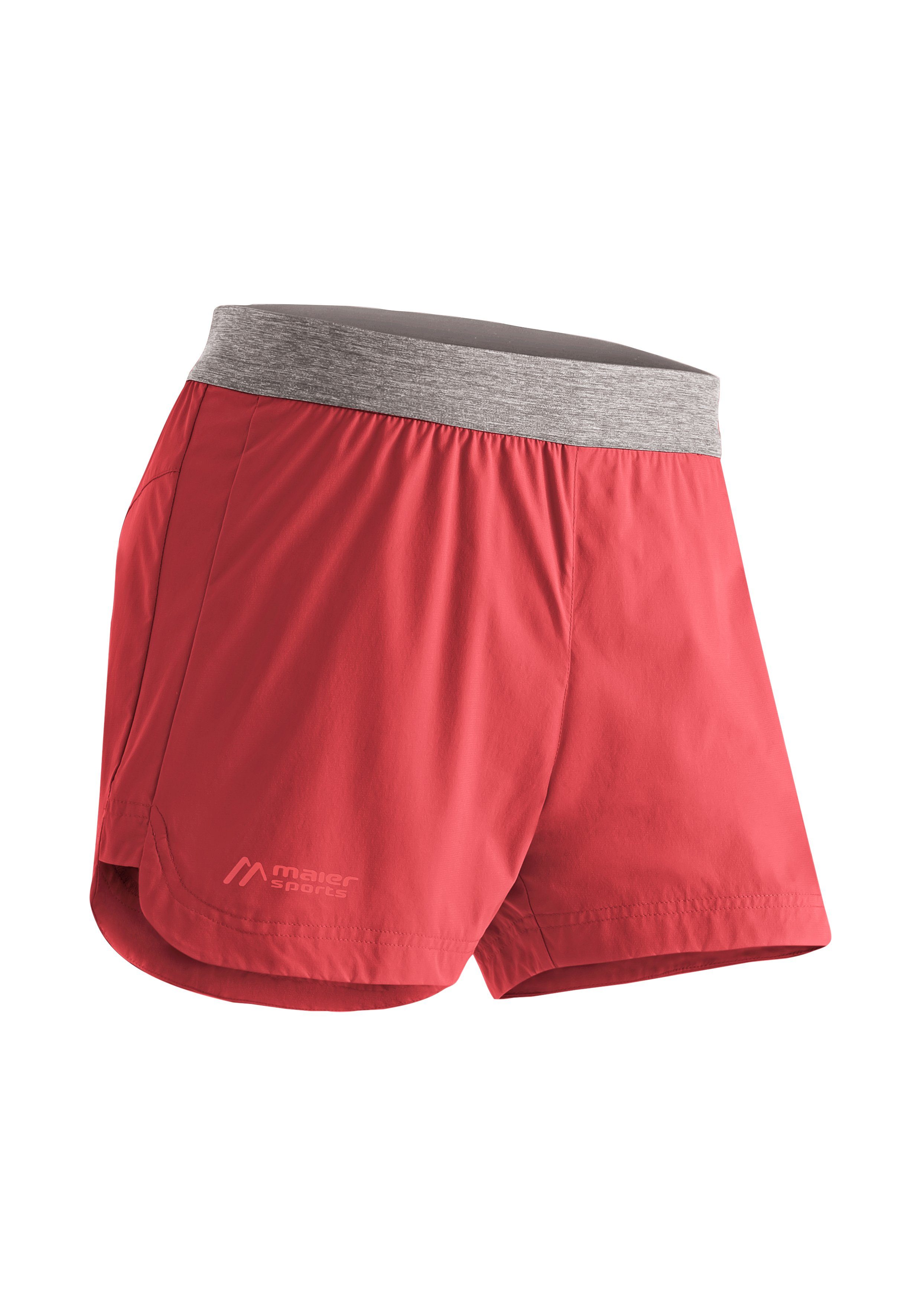 Maier Sports leichtem Funktionsshorts Robuste W Fortunit aus Funktionsshorts Material hellrot Shorty