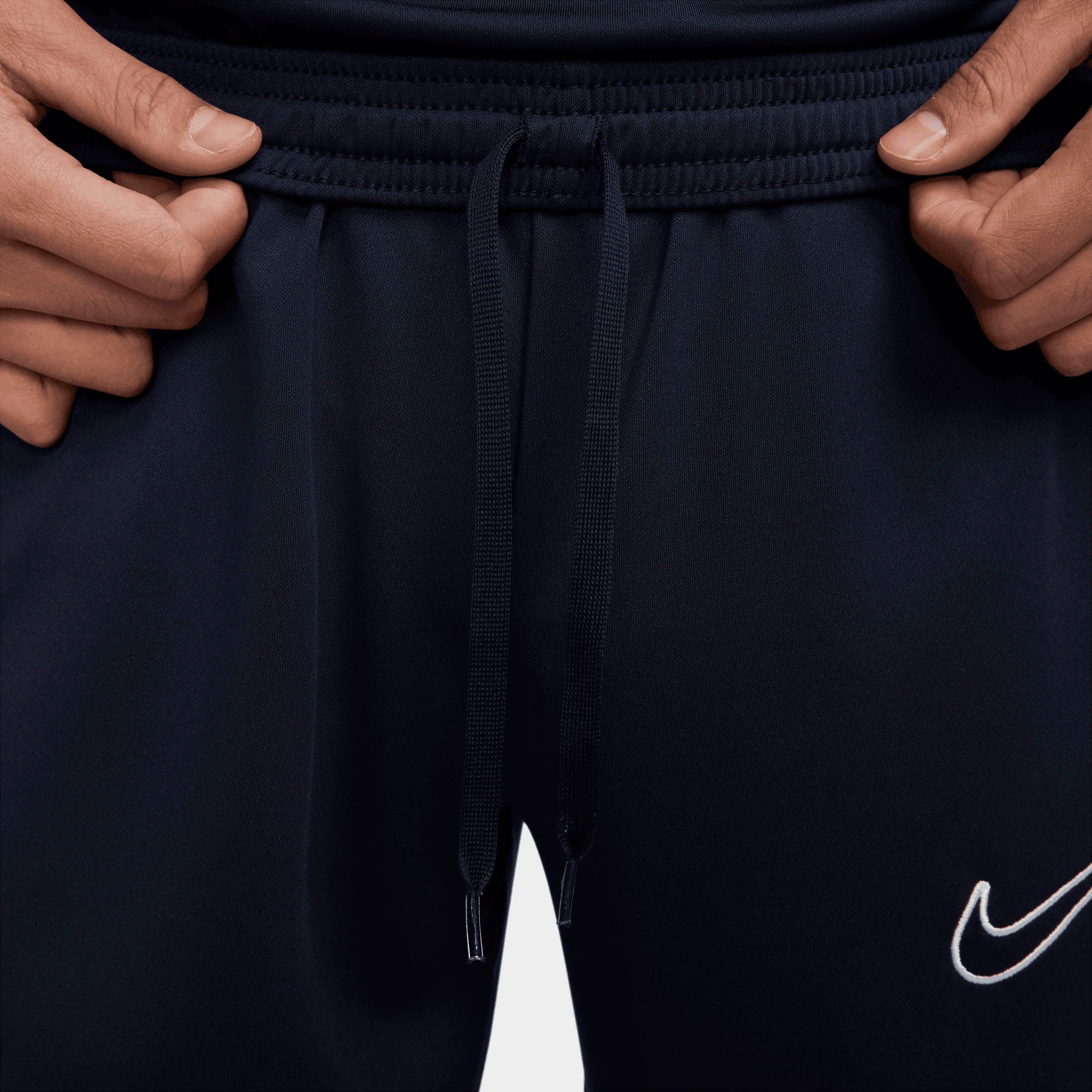 Nike Dri-FIT OBSIDIAN/OBSIDIAN/OBSIDIAN/WHITE Zippered Pants Soccer Academy Men's Trainingshose