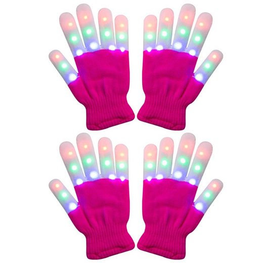 Housruse Strickhandschuhe »Strickhandschuhe,Kinder Fingerlicht blinkende LED warme Handschuhe Licht Display Party«