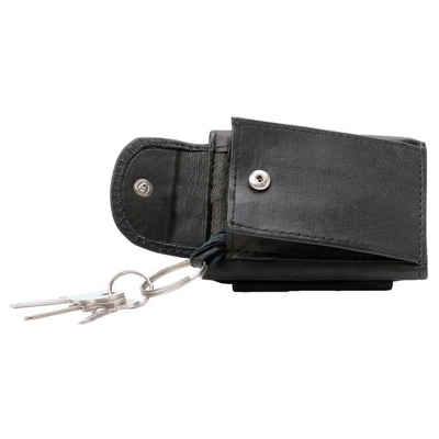 NO NAME Geldbörse Mini Geldbörse mit Schlüsselring - Nappa Leder (1-tlg)