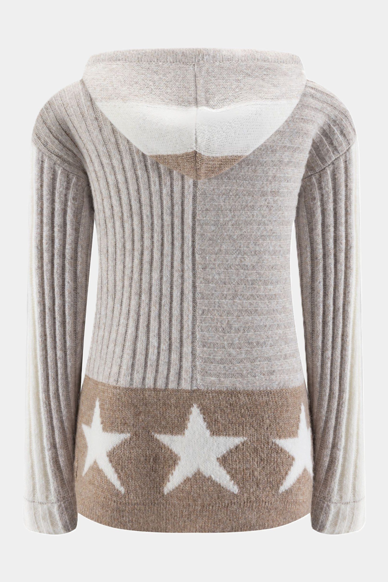 Zaubermond Strickpullover Zaubermond Kapuzenpullover mit Sternenmuster - MA günstig online kaufen