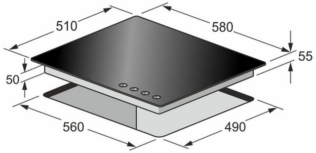 Kaiser Küchengeräte Backofen-Set EH 6432 BE+ KCG 6335 EM/4, Retro Einbau Backofen Elektro 68 L +Gaskochfeld 60cm