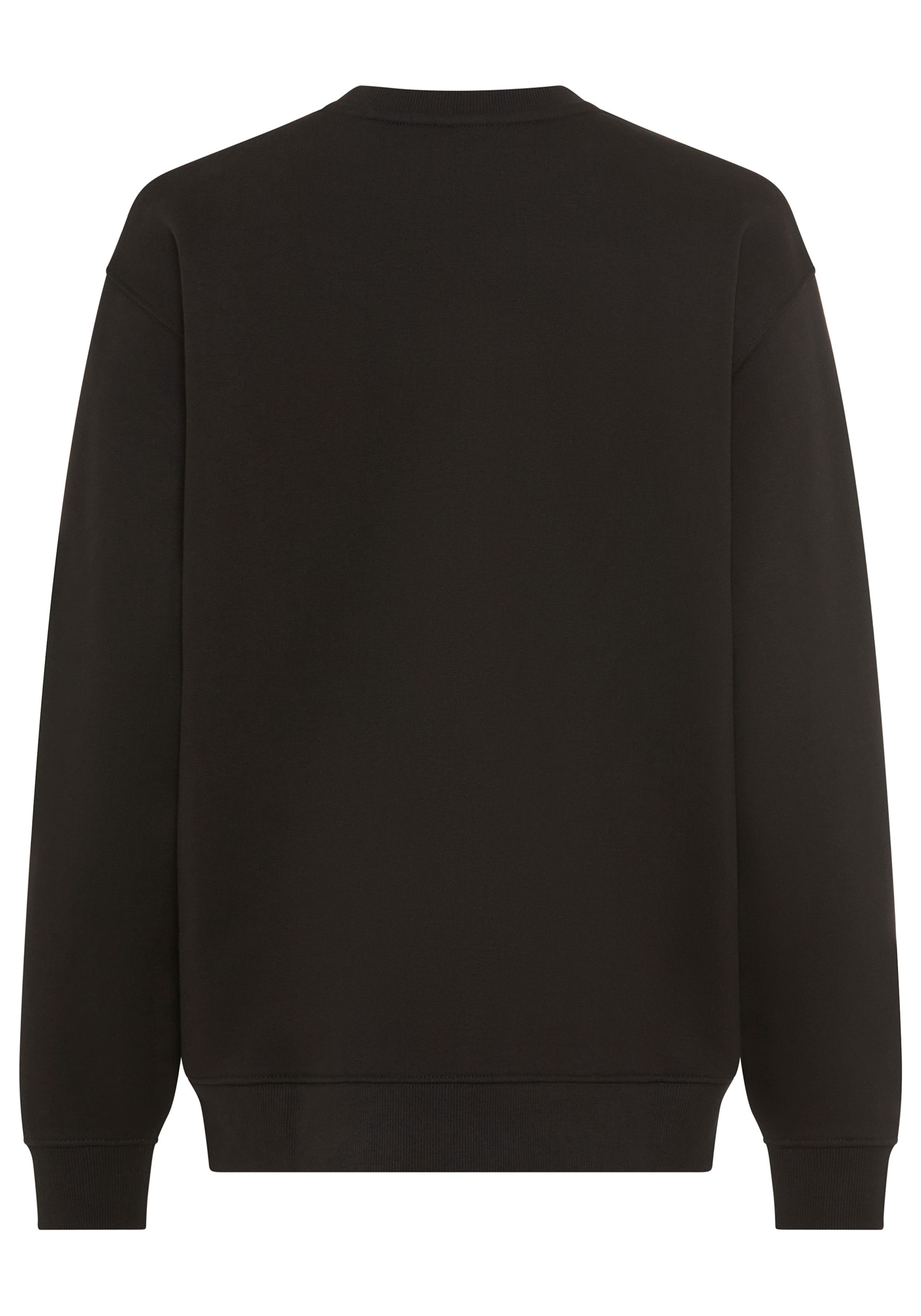 HUGO Blue Sweatshirt Classic Crew Relaxed Fit, mit Strass-Steinen