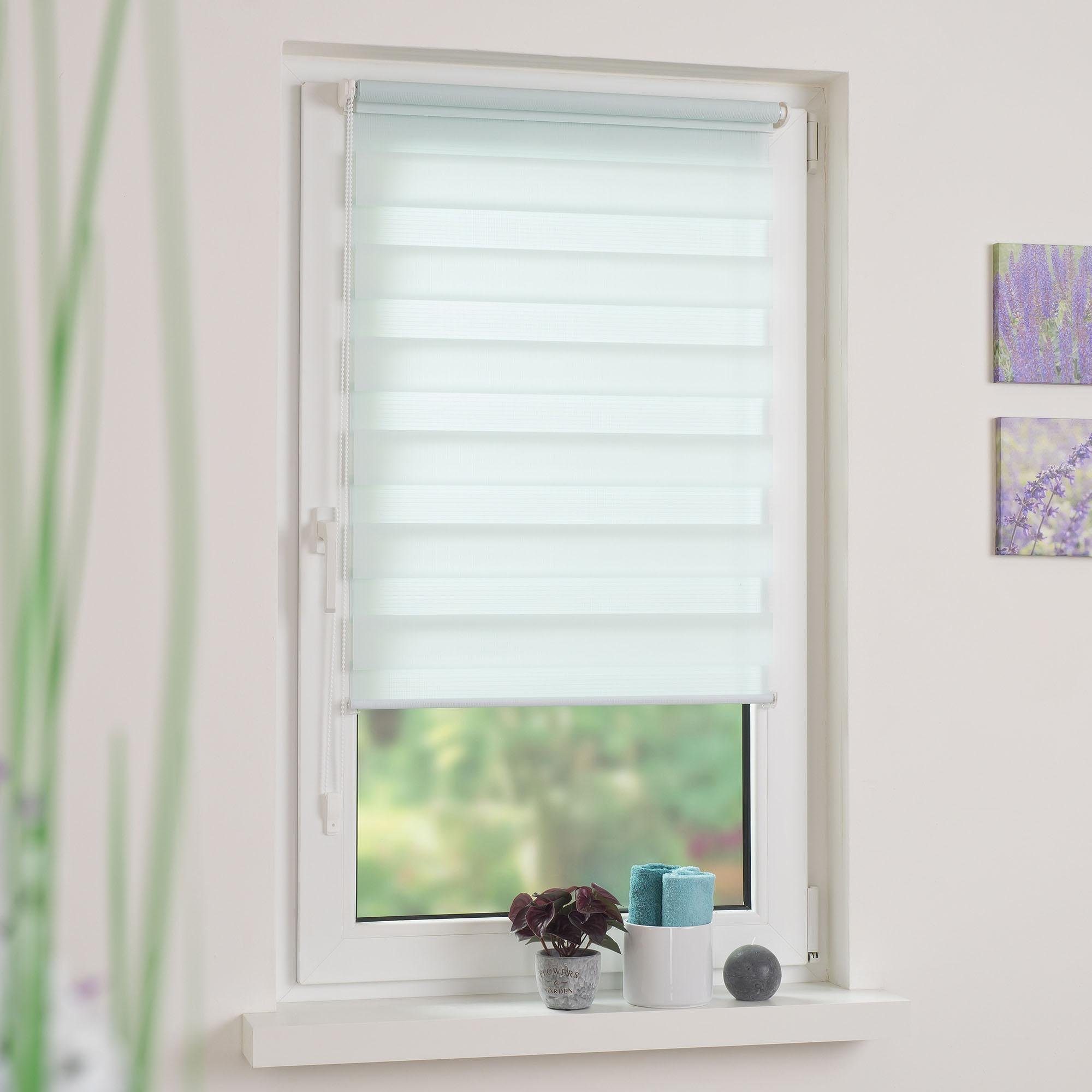 Doppelrollo Klemmfix-Duo-Rollo, Liedeco, Lichtschutz, ohne Bohren, günstig online kaufen