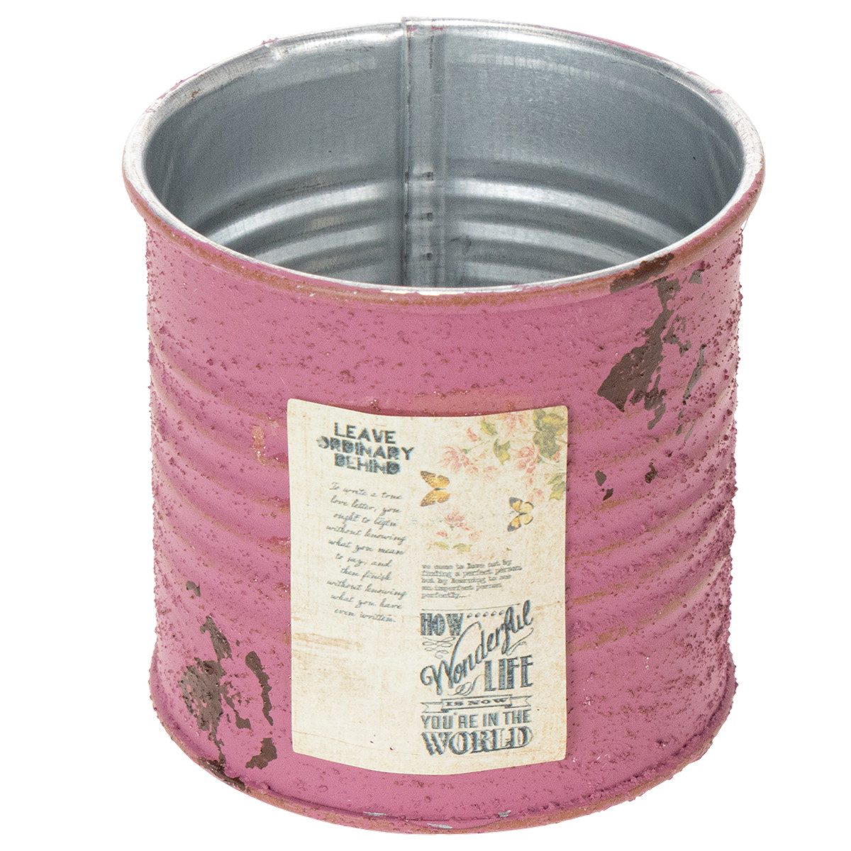 Florists Products Übertopf Pflanzgefäß Metall Vintage Look Rost Optik Dekoration