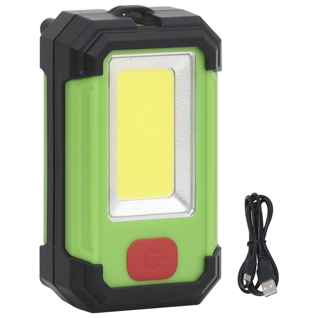 vidaXL Flutlichtstrahler LED-Strahler Tragbar Solarbetrieben 7W Kaltweiß