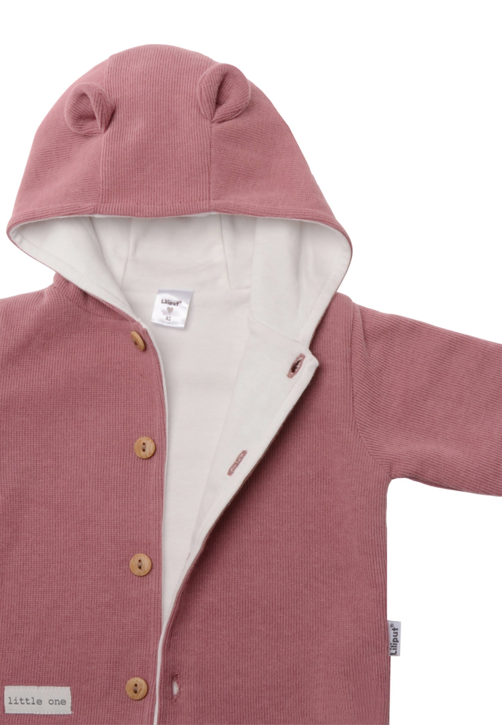 Liliput Sweatjacke aus weichem Rippstrick mit niedlichen Bärchenohren – Bild 3 von 3