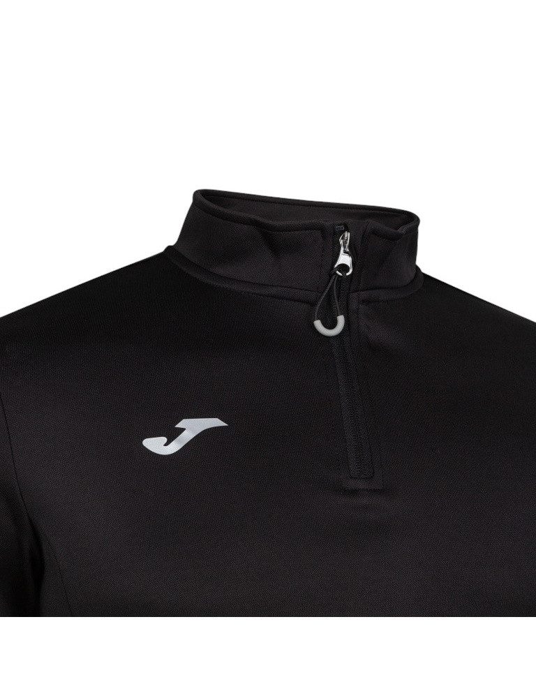 Joma Sweatshirt Pullover Running Night (Half-Zip) schwarz Herren
