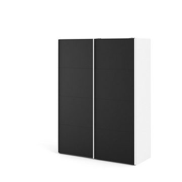 ebuy24 Kleiderschrank Veto Schiebetürenschrank B150 cm 2 Türen weiß und