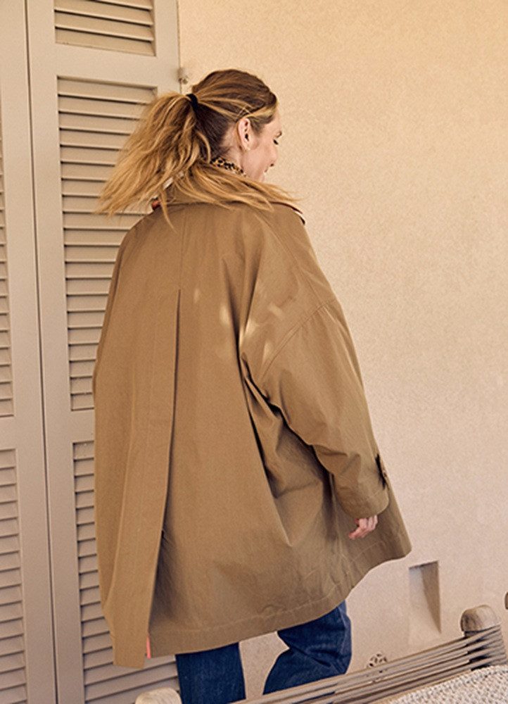 No.1 COMO Kurzmantel Claire Überschnittene Schultern günstig online kaufen