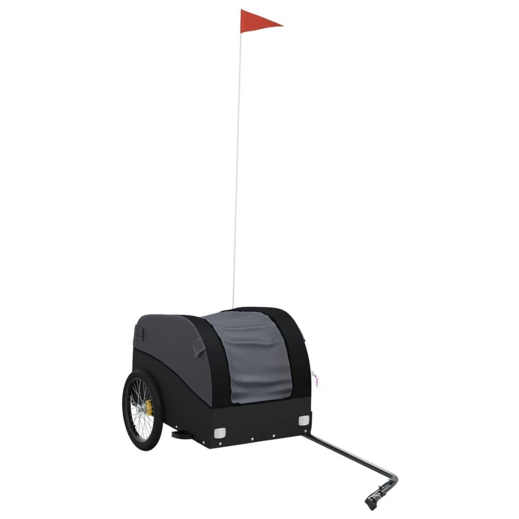 vidaXL Fahrradlastenanhänger Fahrradanhänger Schwarz 30 kg Eisen