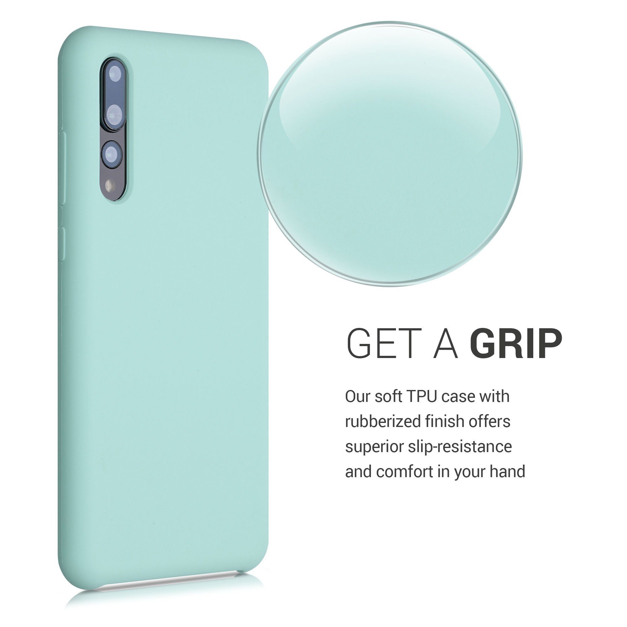kwmobile Handyhülle Handyhülle für Huawei P20 Pro Hülle, Weiches Handy Silikon Case - Schutzhülle Cover