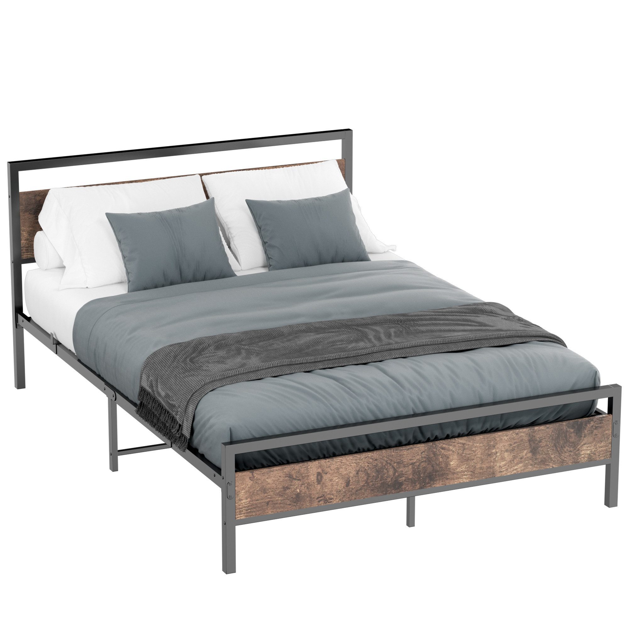 REDOM Metallbett Jugendbett mit Lattenrost (mit günstig online kaufen