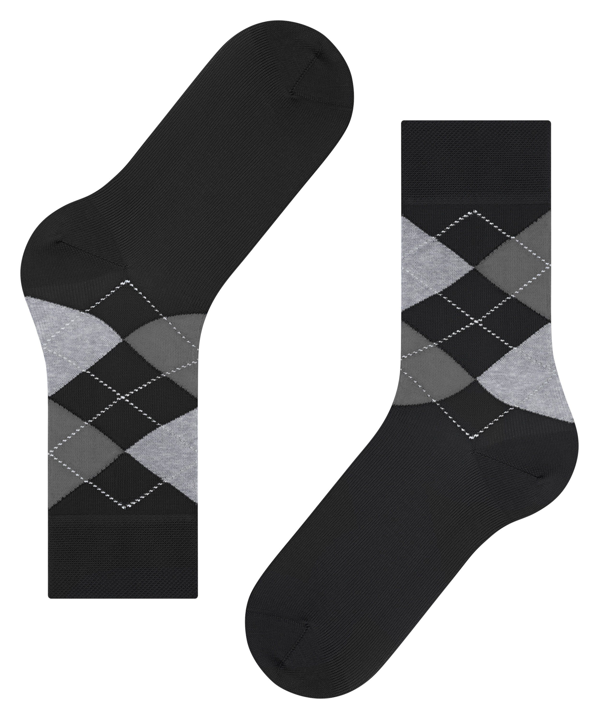 Socken Argyle Sensitive FALKE (1-Paar) (3000) black