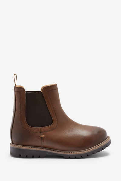 Next Chelsea Boots aus Leder mit Futter-Breite Passform Stiefel (1-tlg)