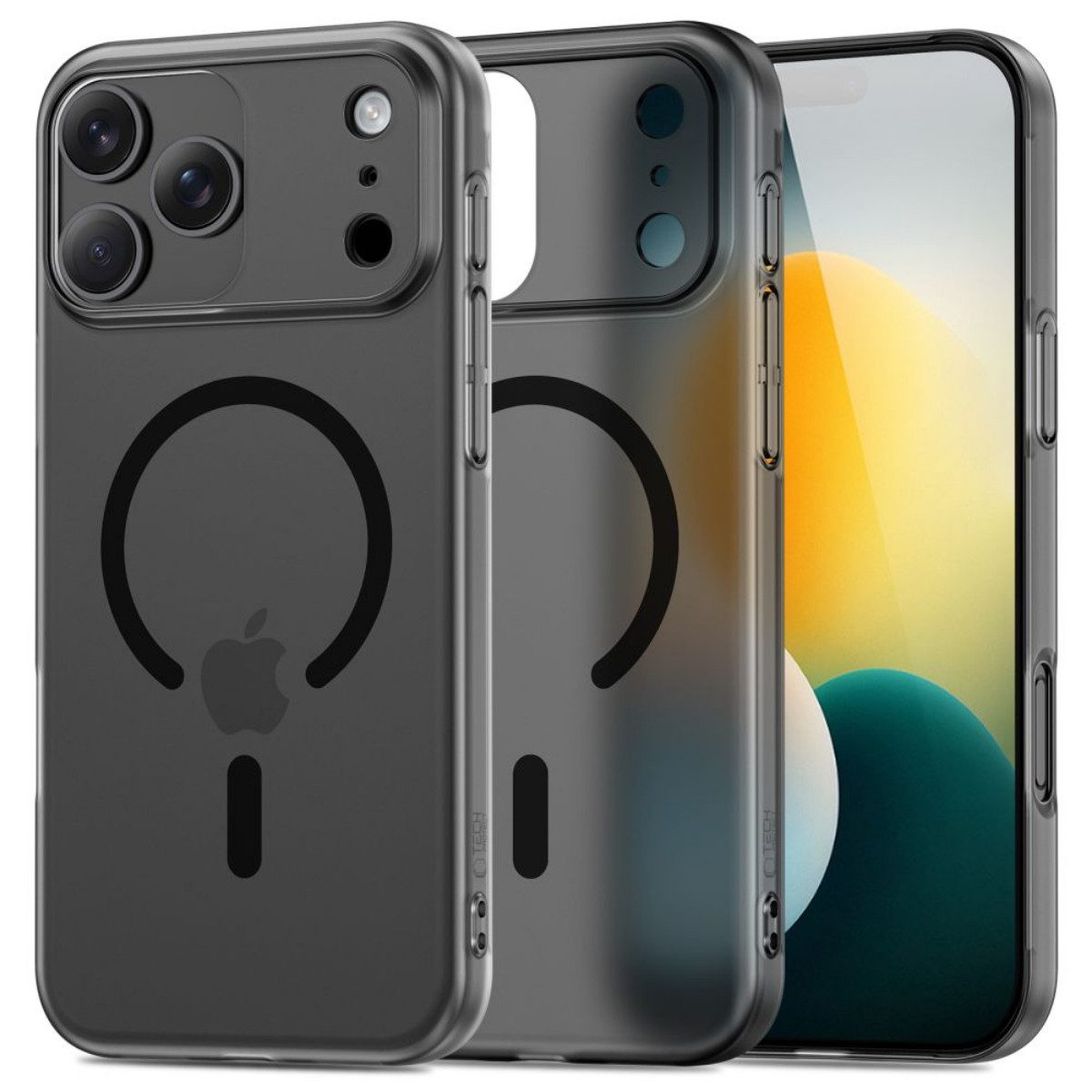 TECH PROTECT Handyhülle MagSlim Case Kompatibel mit iPhone 17 Schwarz mit Magnetfunktion 6,3, Ultradünnes Design mit integrierter Magnetfunktion