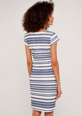 Apricot Etuikleid Textured Stripe Bodycon Midi Dress (1-tlg) mit Streifen