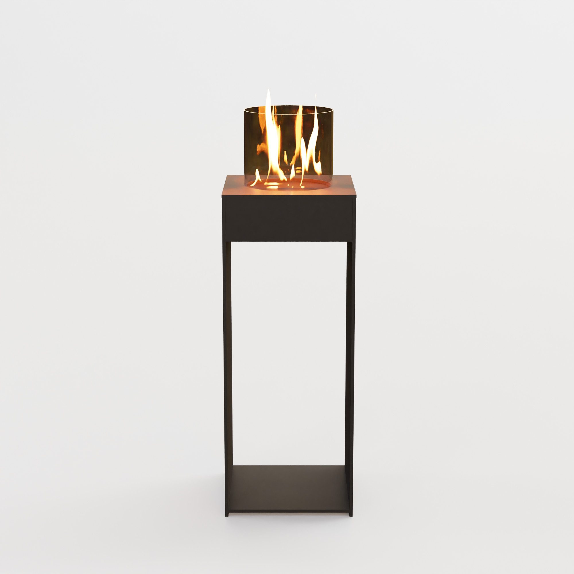 GLOW FIRE Echtfeuer-Dekokamin Emma Concept L Outdoor Ethanolkamin, echte Flamme mit Wohlfühlfaktor, TÜV geprüfter Sicherheitsbrenner