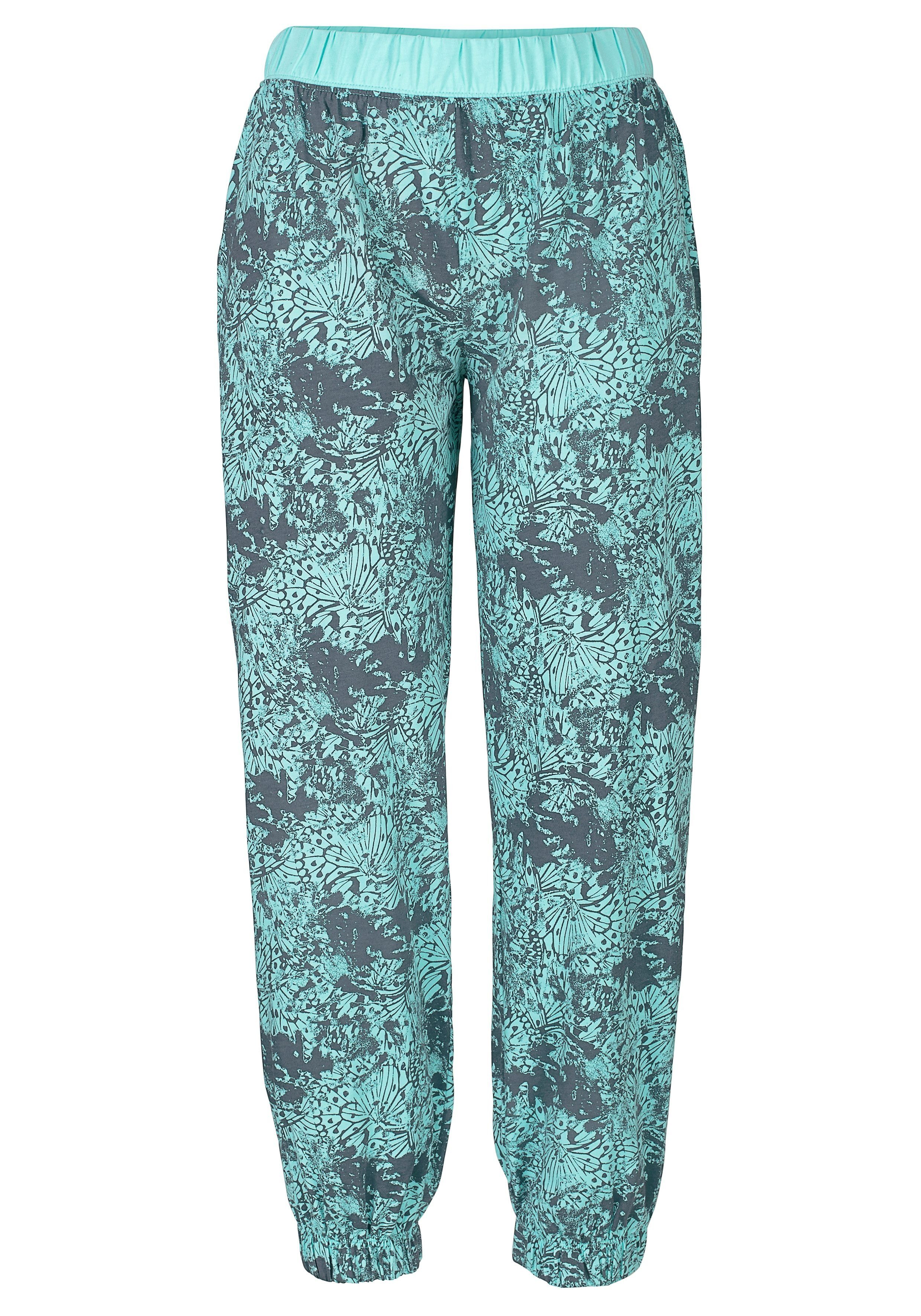 Buffalo Pyjama (Set, 2 tlg) mit gemusterter Hose und passendem Langarmshirt