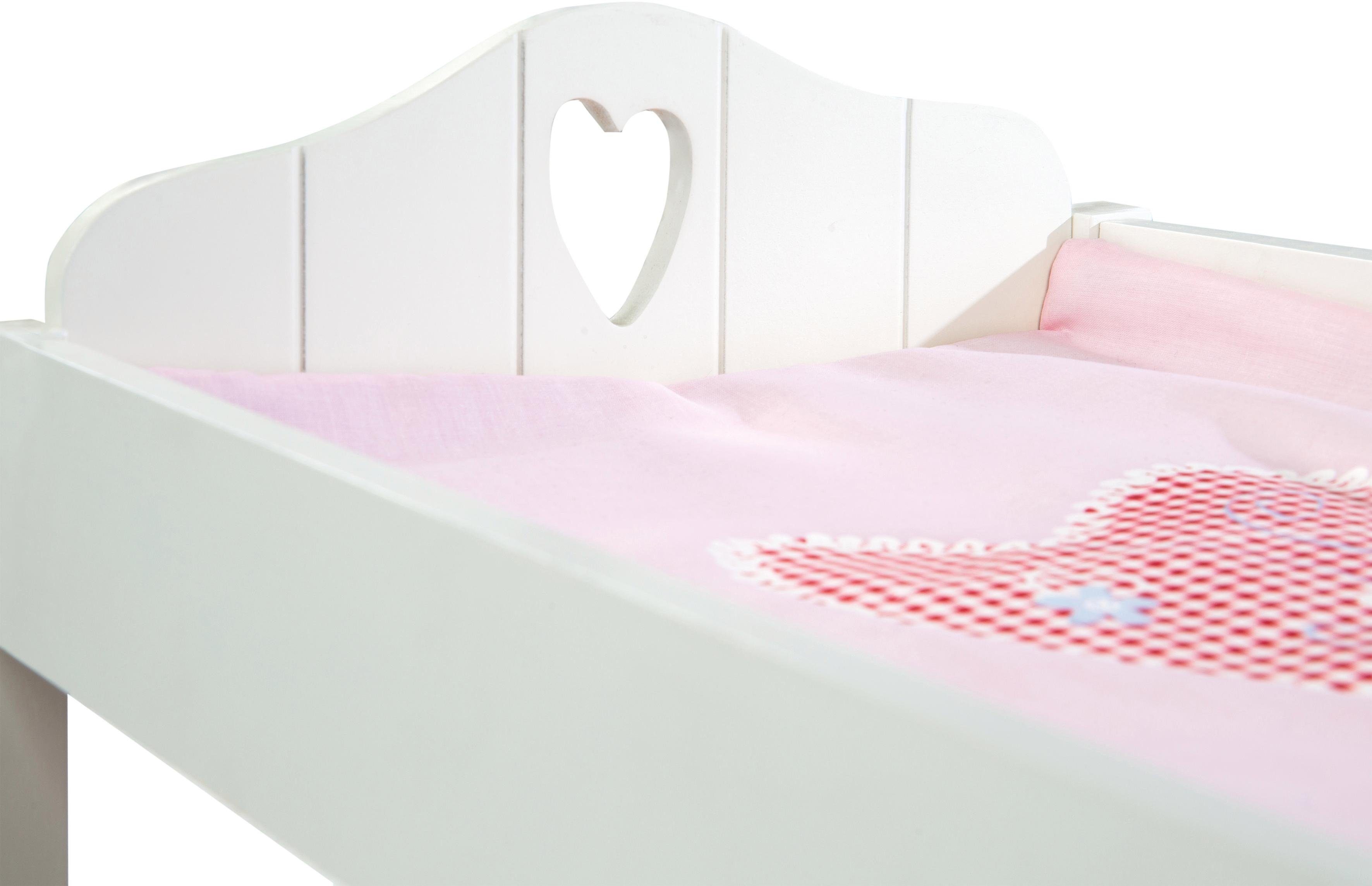 roba® Puppenwickeltisch Weiß-Lila