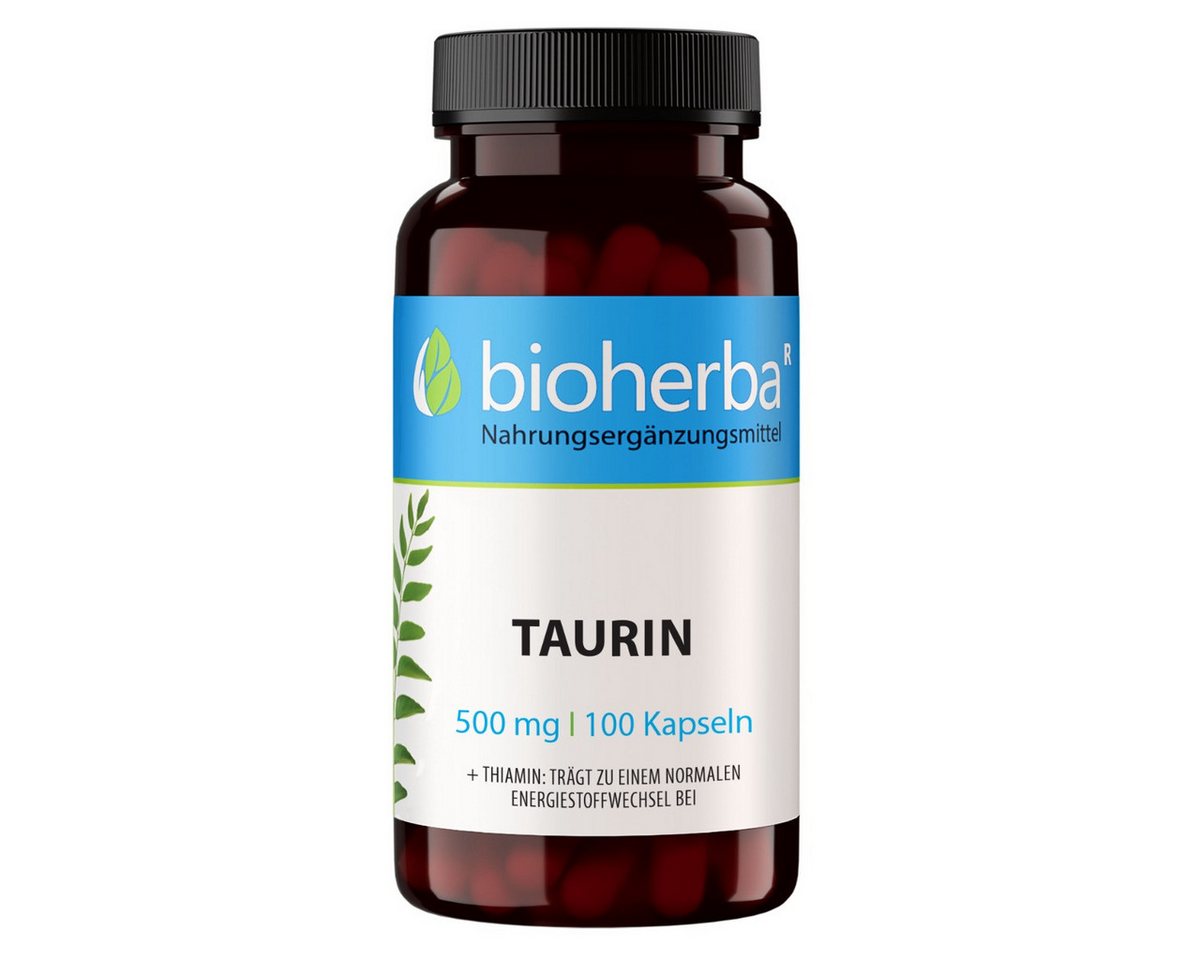 BIOHERBA R Bioherba Taurin 500 mg 100 Kapseln Tropfen, 1 er