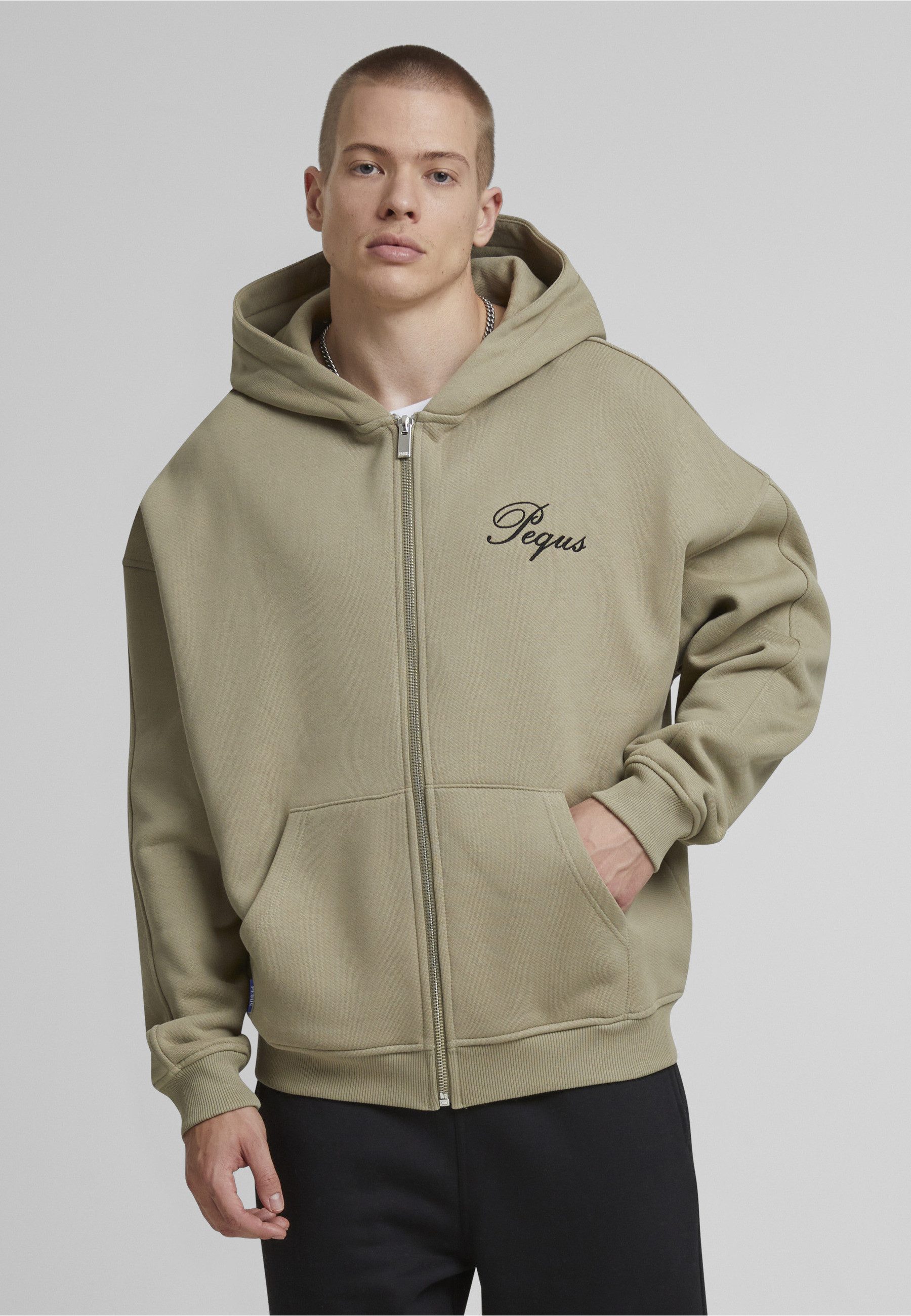 PEQUS Kapuzenpullover PEQUS PEQUS Handwritten Logo Zip Hoodie (1-tlg)
