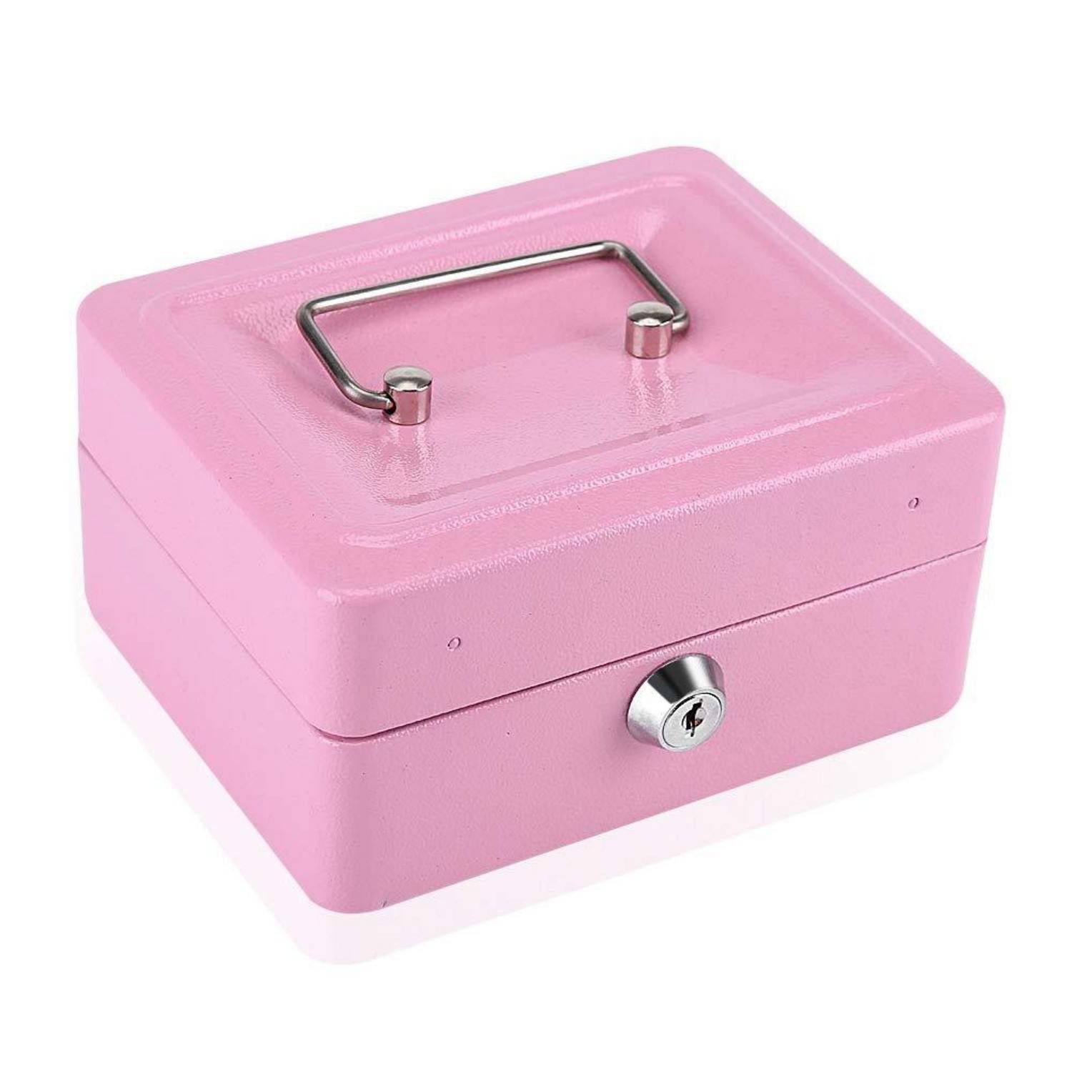 LuxusKollektion Möbelschloss Geldkassette Abschließbar Mini Rosa