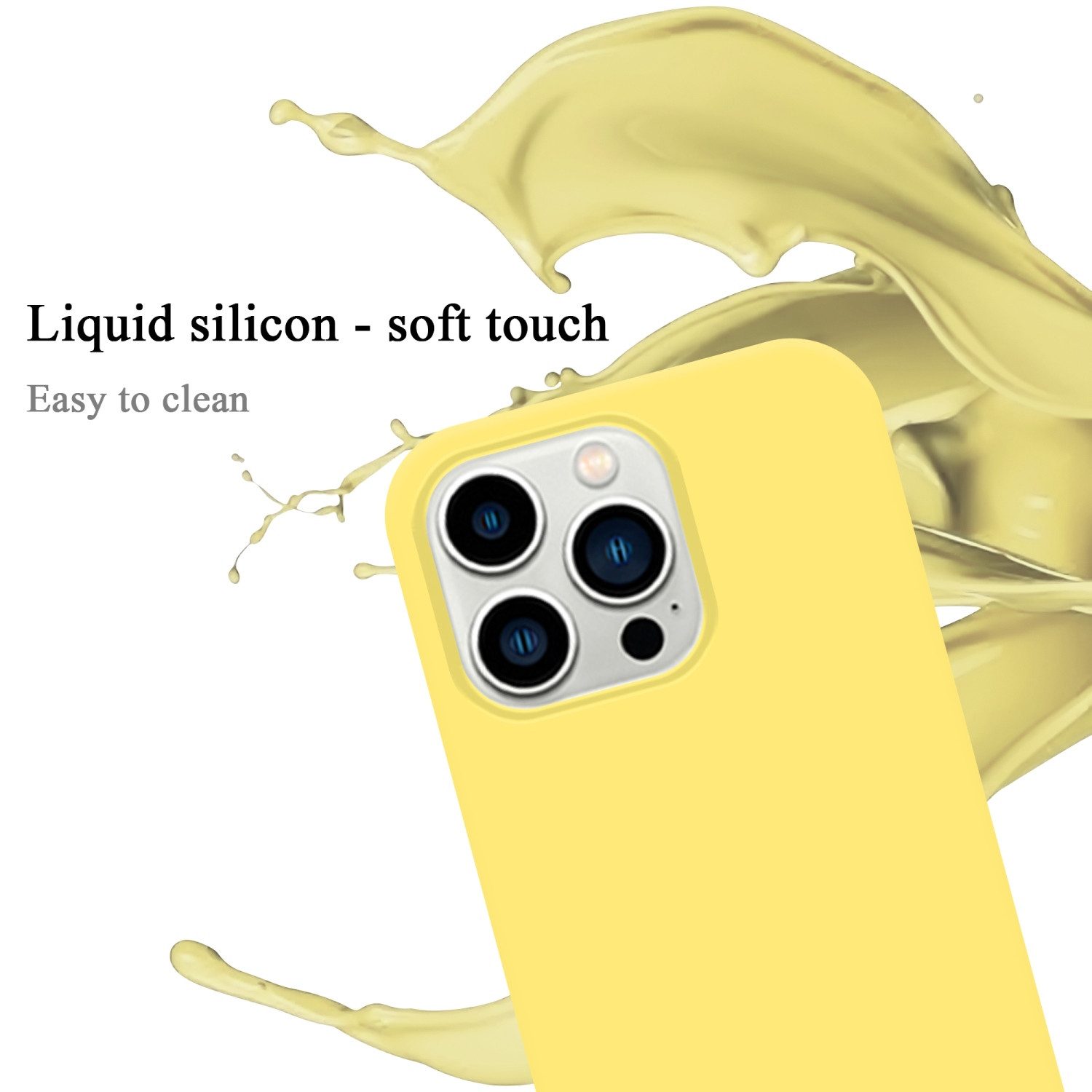 Cadorabo Handyhülle für iPhone 14 PRO Hülle Apple iPhone 14 PRO, Flexible Hülle TPU Silikon Schutzhülle Back Cover Case