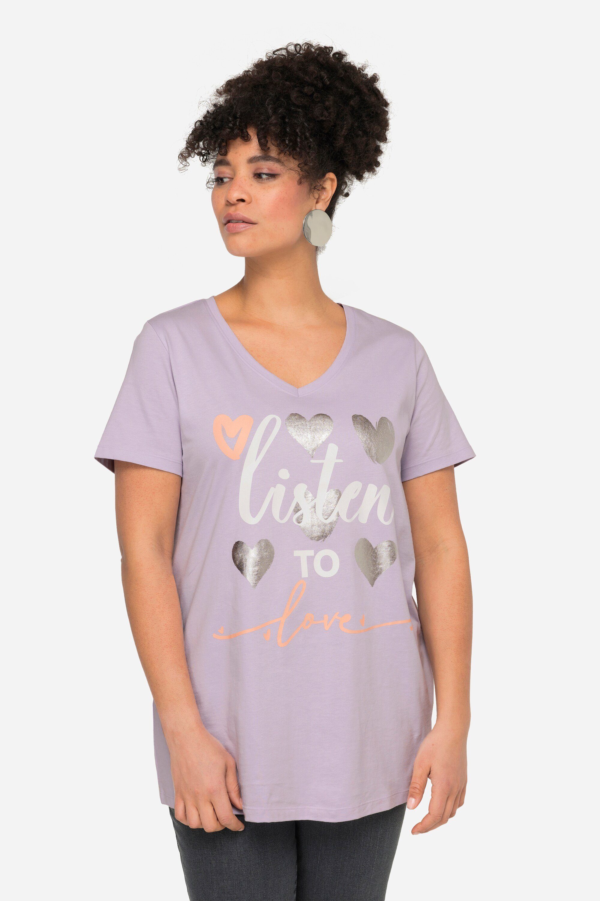 MIAMODA T-Shirt T-Shirt Straight Fit Herz-Druck günstig online kaufen
