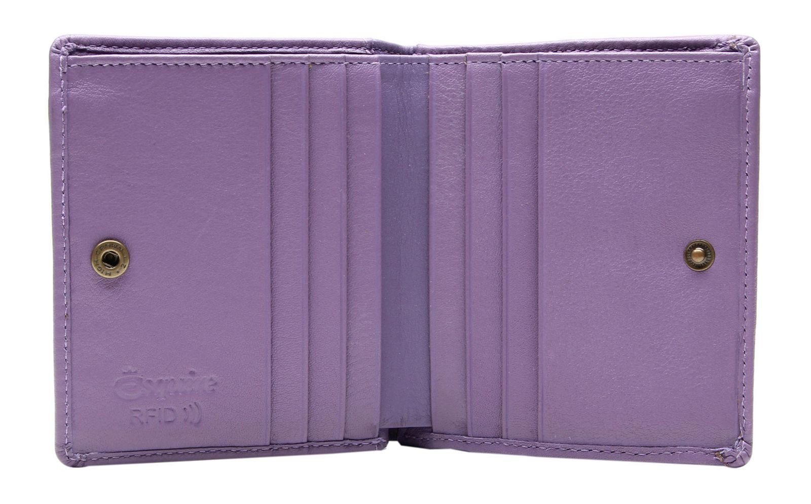 Esquire Geldbörse Lady Wallet, aus echtem Rindsleder mit RFID-Blocker Schutz