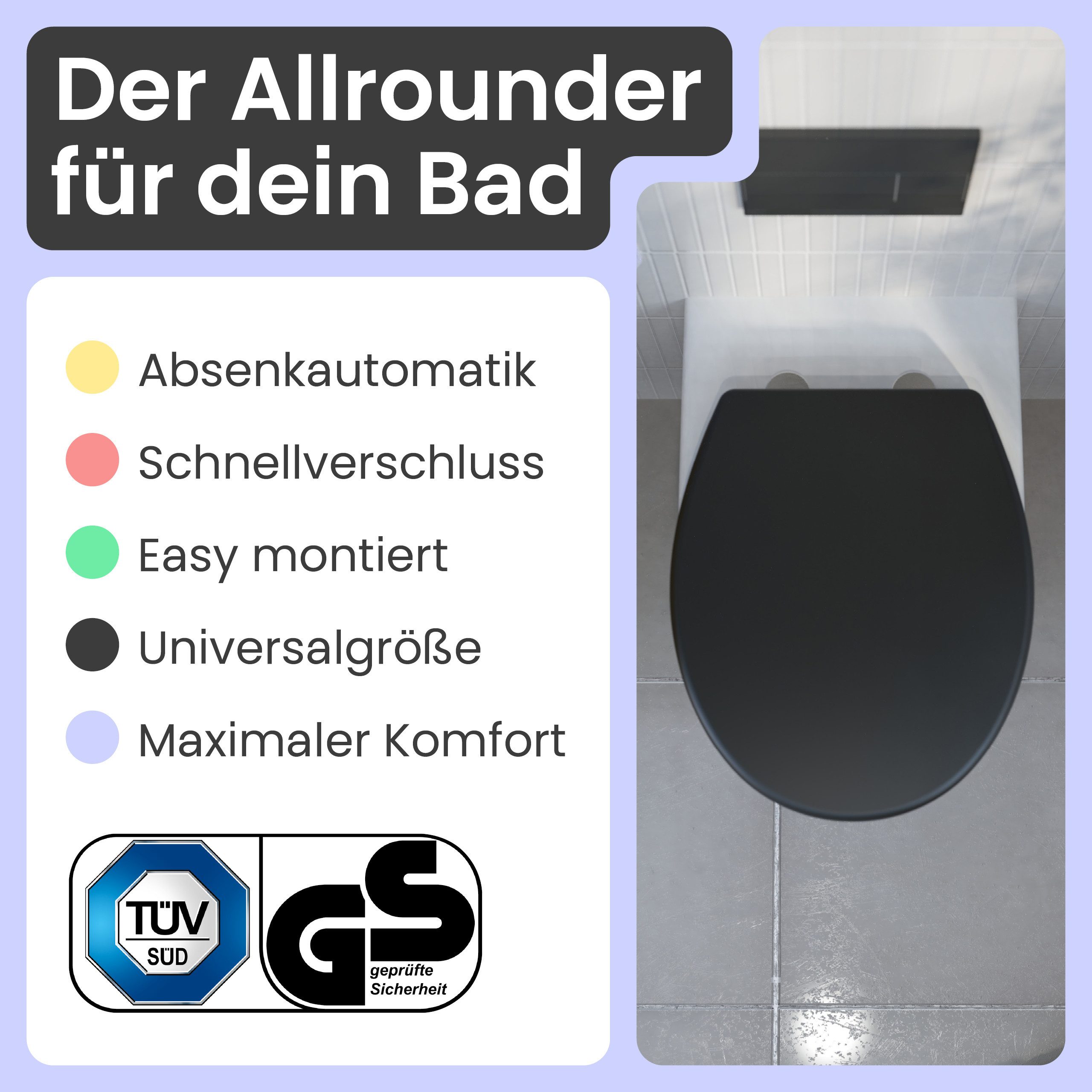 instmaier WC-Sitz instmaier Helma, Toilettendeckel mit günstig online kaufen