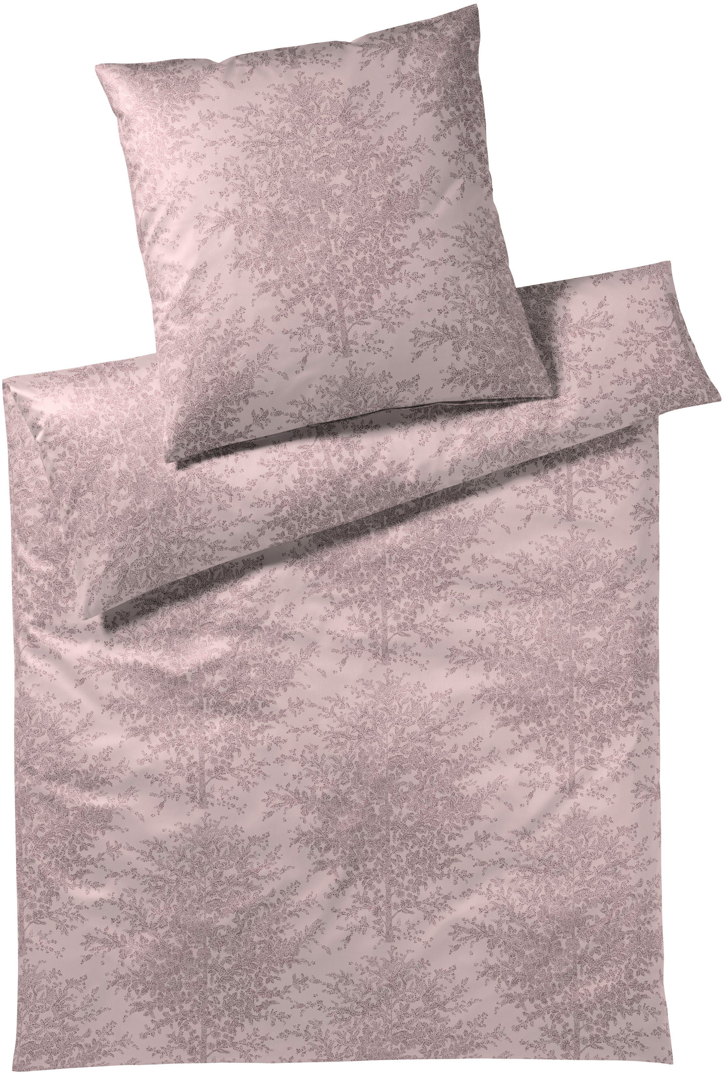 Elegante Bettwäsche Forest, Mako-Satin, 2 teilig, angenehmes Hautgefühl