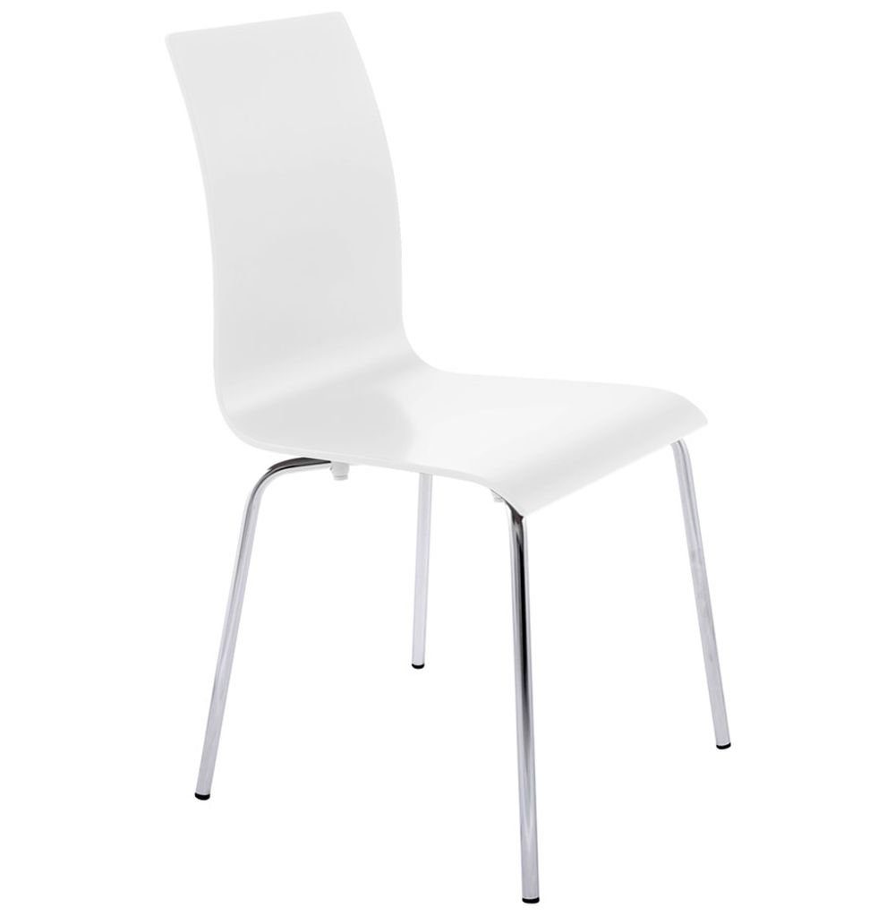 KADIMA DESIGN Esszimmerstuhl CLAssIC -Stuhl (nicht stapelbar) Holz Weiss Weiß