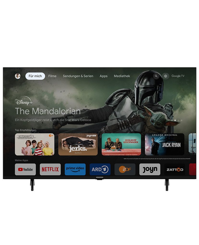 Grundig 55 GUB 7440 Q QLED-Fernseher (139 cm/55 Zoll, 4K Ultra HD, Google TV, 4K UHD, Hey Google, Dolby Vision & HDR10+, Magic Fidelity)