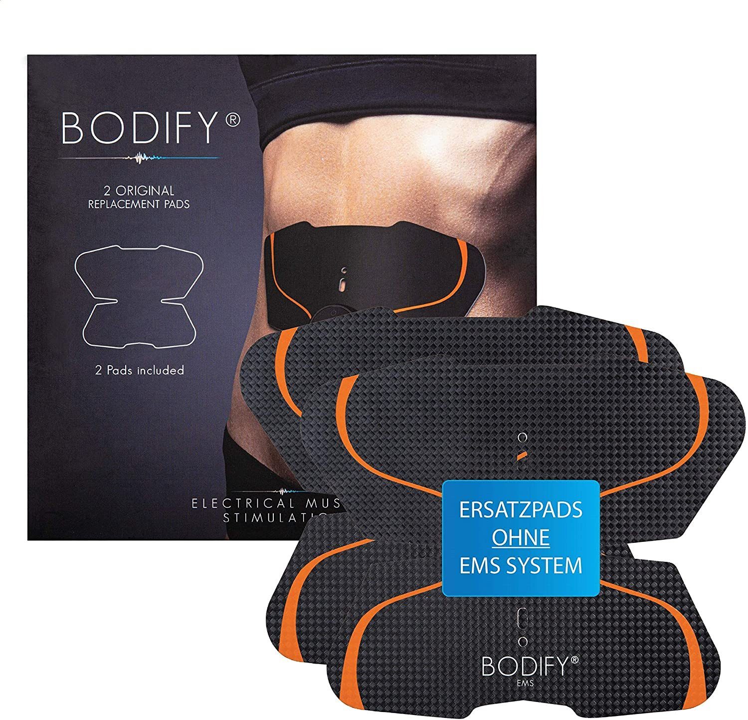 BODIFY EMS-Bauchmuskeltrainer - Original Ersatz-Pads 2er-Set (Ohne Controller) für EMS Bauchtrainer, (2-tlg)