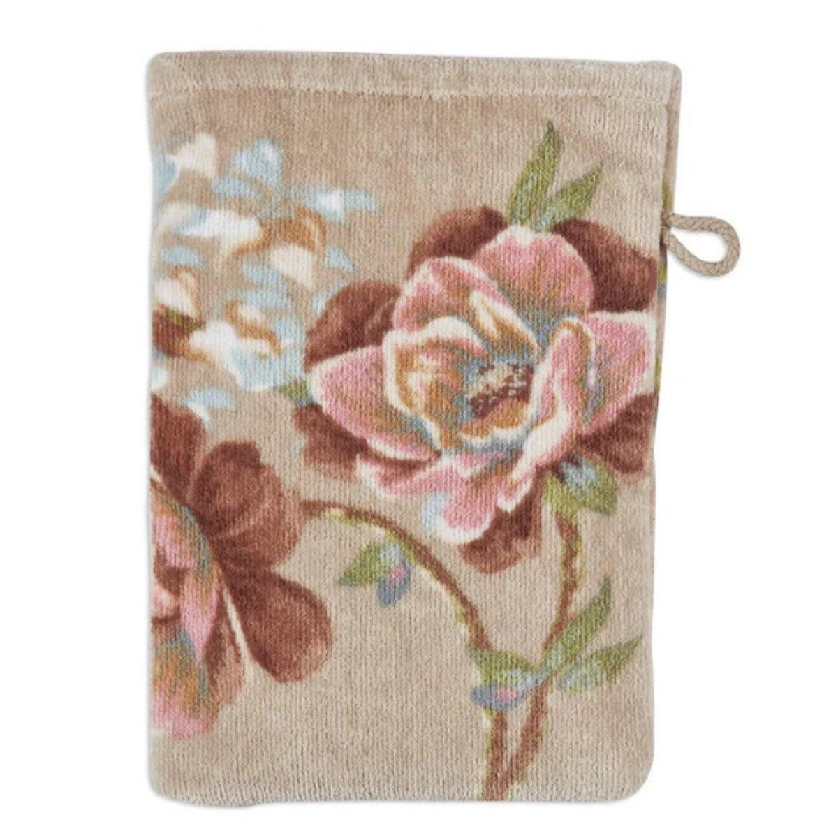 PiP Studio Badetücher Waschhandschuh Secret Garden Khaki (16x22cm)