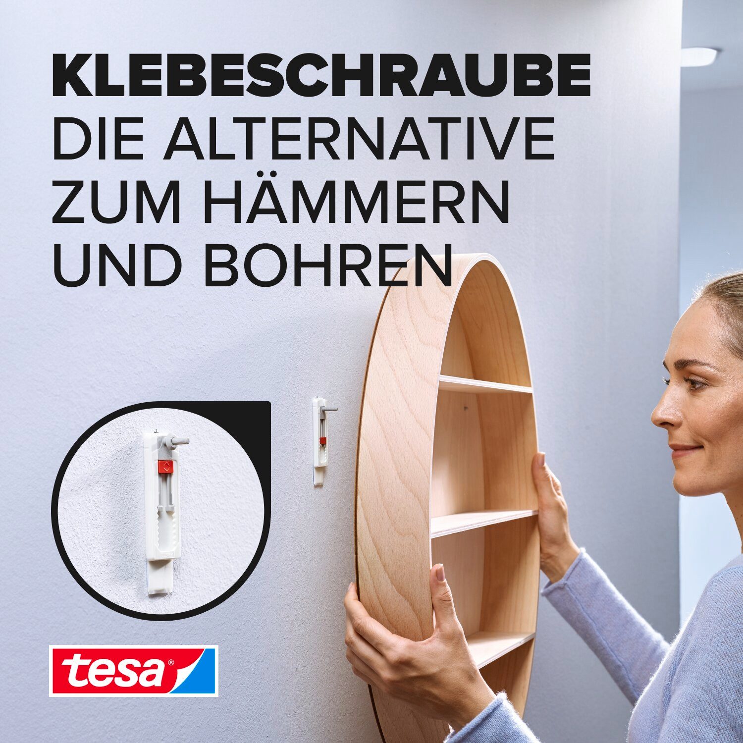 tesa Klebehaken 2x tesa Klebenagel Fliesen&Metall, 2er Set, 3 kg Haltekraft, Dekoration, Leinwände, Bilder, Girlanden, Lichterketten, (Packung, 2-St., 2 Stück), Klebenägel 3 kg – spurlos entfernbar & wiederverwendbar – 2er-Pack