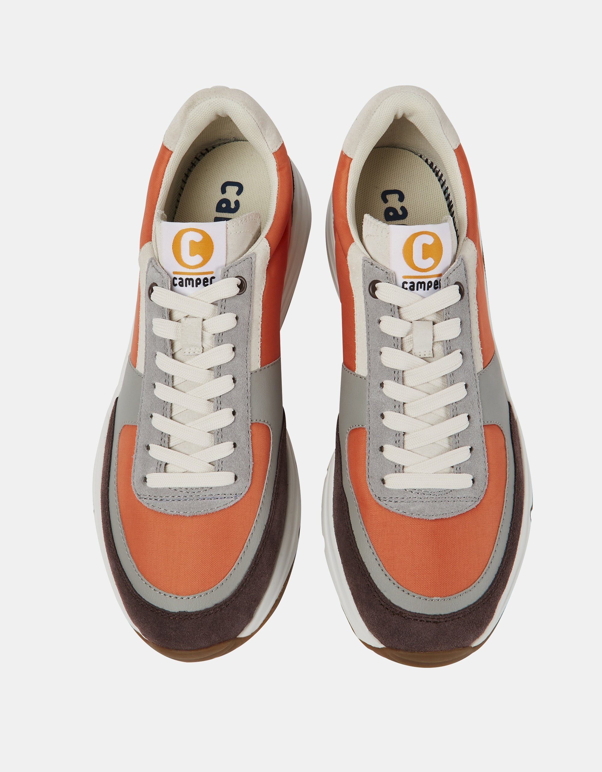 Camper TWINS Sneaker Orange Grau 