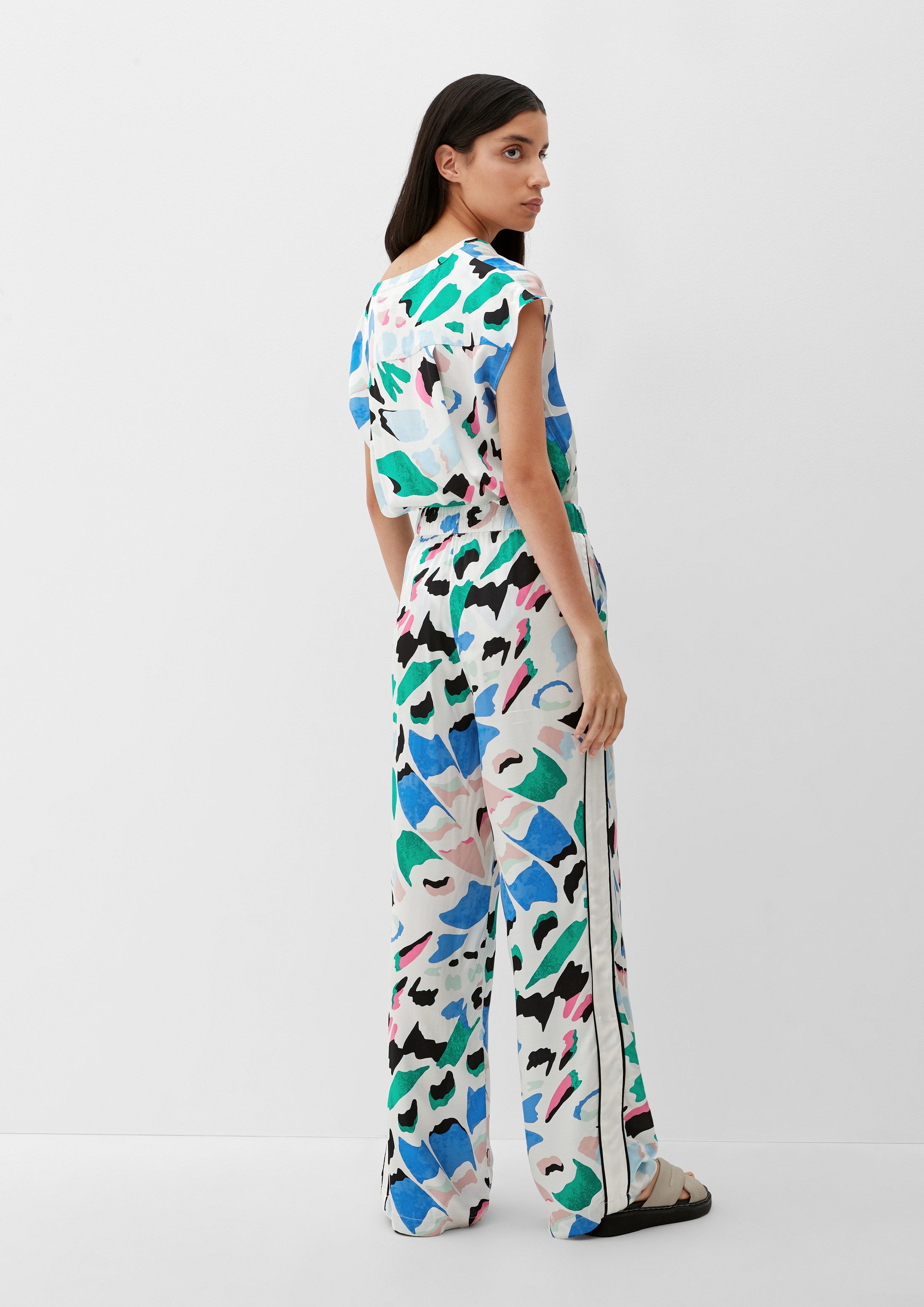 s.Oliver Jogginghose Hose Relaxed: Hose mit Allover-Print