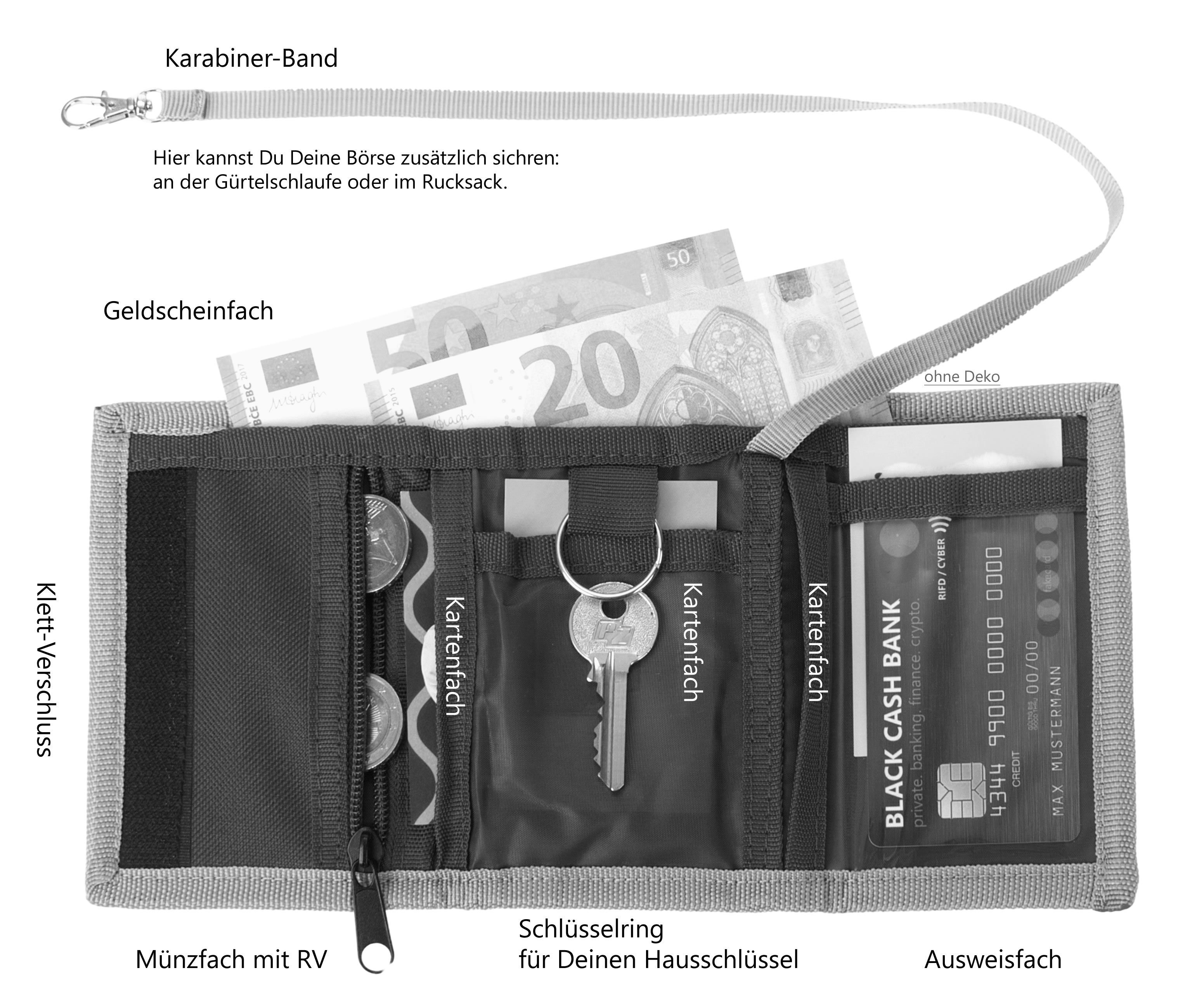 ELEPHANT Geldbörse Mädchen Jungen Hero Signature, Wallet Klettbörse Schülerbörse Schlüsselring Ausweisfach – Bild 4 von 5