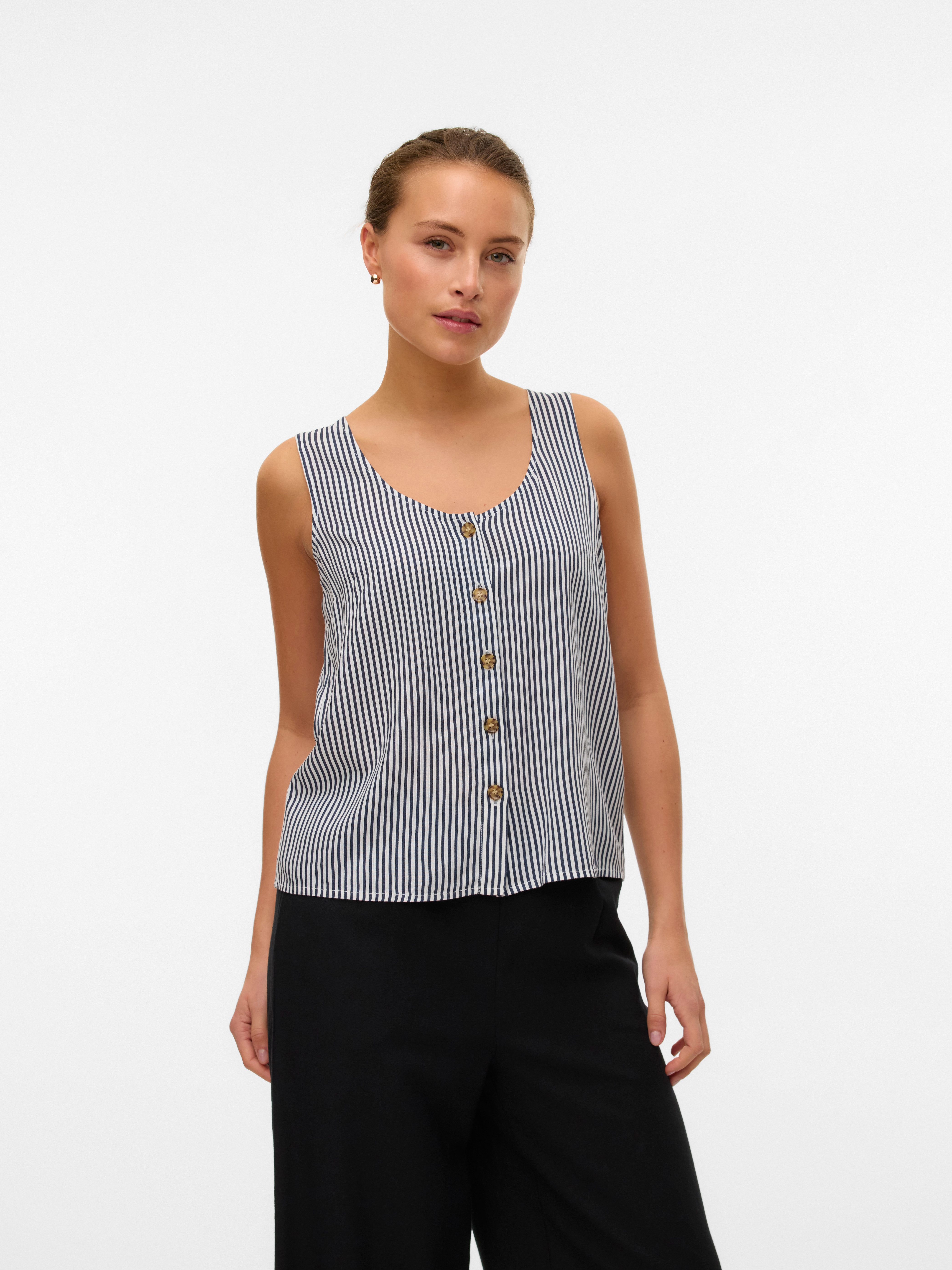 Blusentop VMBUMPY SL SHIRT WVN GA NOOS