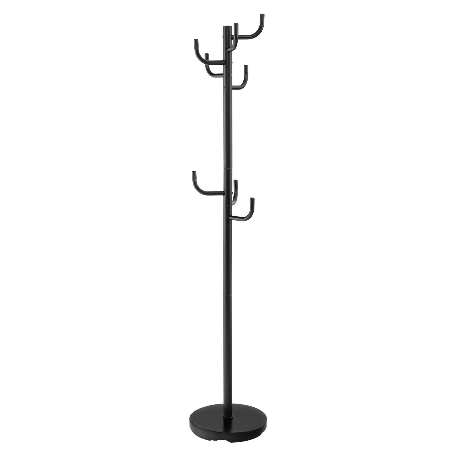 COSTWAY Garderobenständer Kleiderständer, Metall mit 8 Haken, φ33,5 x 175cm günstig online kaufen